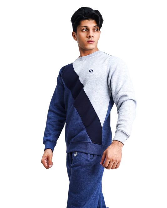 All Day Comfort – Blue Sweatshirt Tracksuit