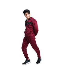 Chill Move Hoodie Tracksuit - Maroon