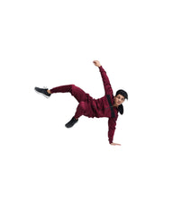 Chill Move Hoodie Tracksuit - Maroon