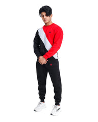 Stunning Show Stopper – Red Sweatshirt Tracksuit