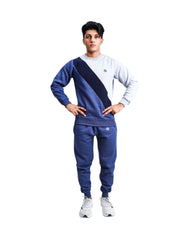 All Day Comfort – Blue Sweatshirt Tracksuit