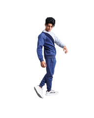 All Day Comfort – Blue Sweatshirt Tracksuit