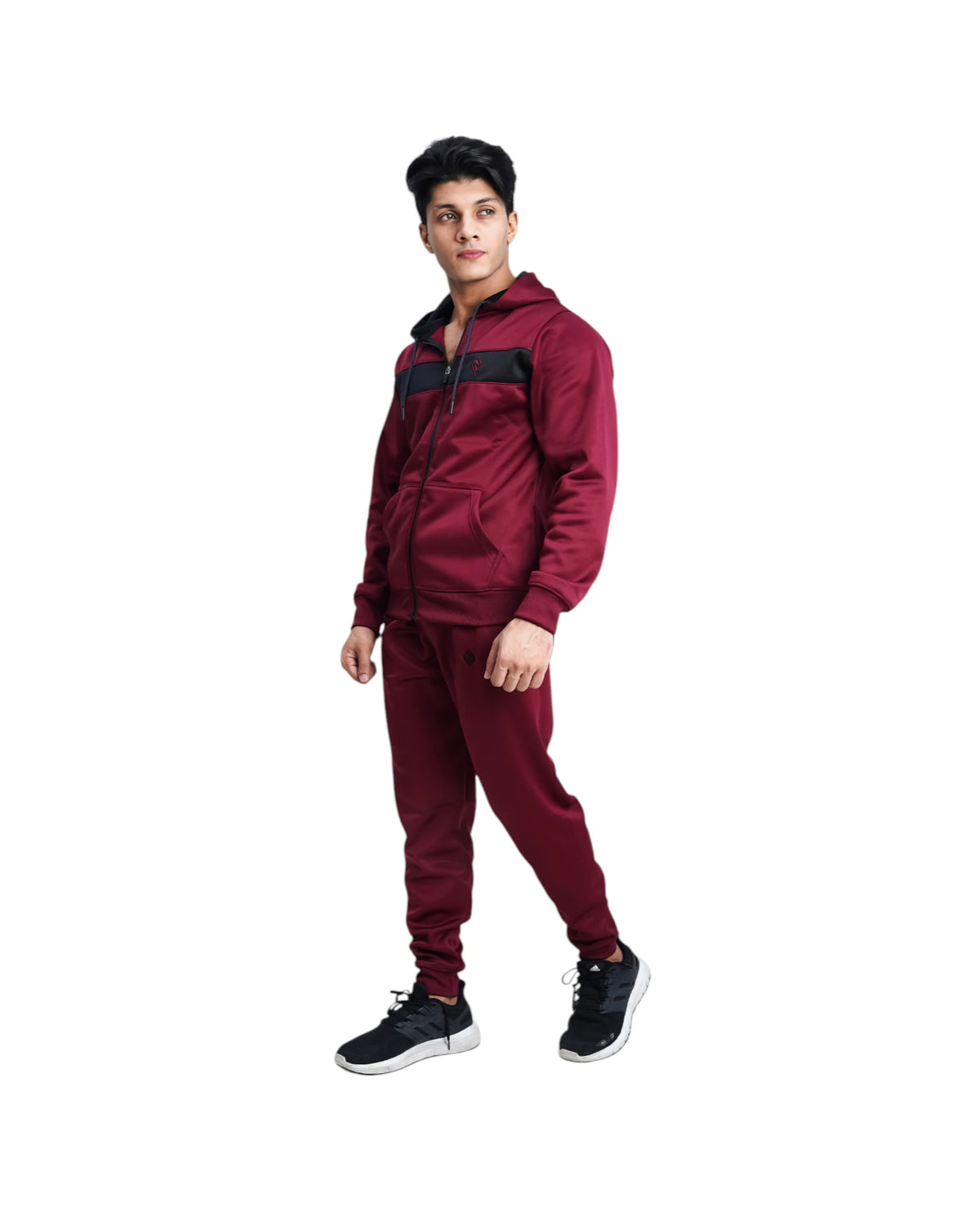 Chill Move Hoodie Tracksuit - Maroon