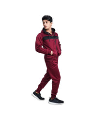 Chill Move Hoodie Tracksuit - Maroon