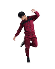 Chill Move Hoodie Tracksuit - Maroon