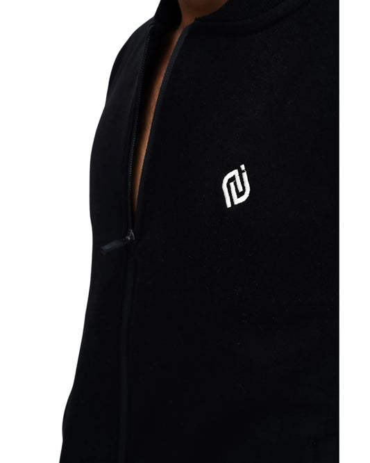 Premium – Black Mock Neck Zipper