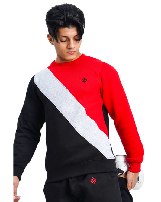 Stunning Show Stopper – Red Sweatshirt Tracksuit