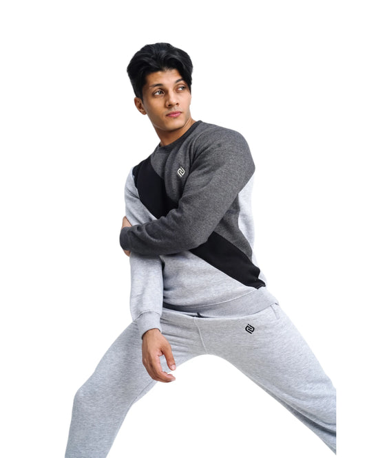 Ultimate Elite Comfort– Grey Sweatshirt Tracksuit