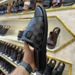 Damier Pattern Slides - Black - Image 2
