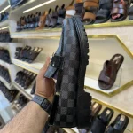 Damier Pattern Loafer - Black - Image 3