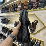 Damier Pattern Loafer - Black - Image 2