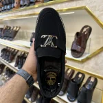 Suede Penny Loafer - LV Black