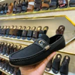 Textured Loafers - Black