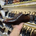 Pure Leather Buckle Shoes - Brown - Image 3