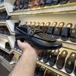 Woven Horsebit Loafer – Black